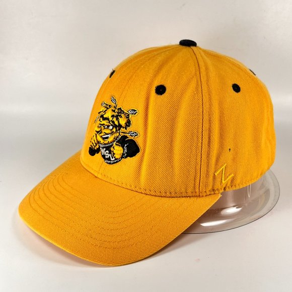 Vtg Wichita State Shockers NCAA Fitted 7 1/2 Cap Hat Zephyr Logo Mens WSU 90s - Picture 2 of 16